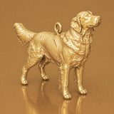 18ct Yellow Gold - Golden Retriever Dog Charm