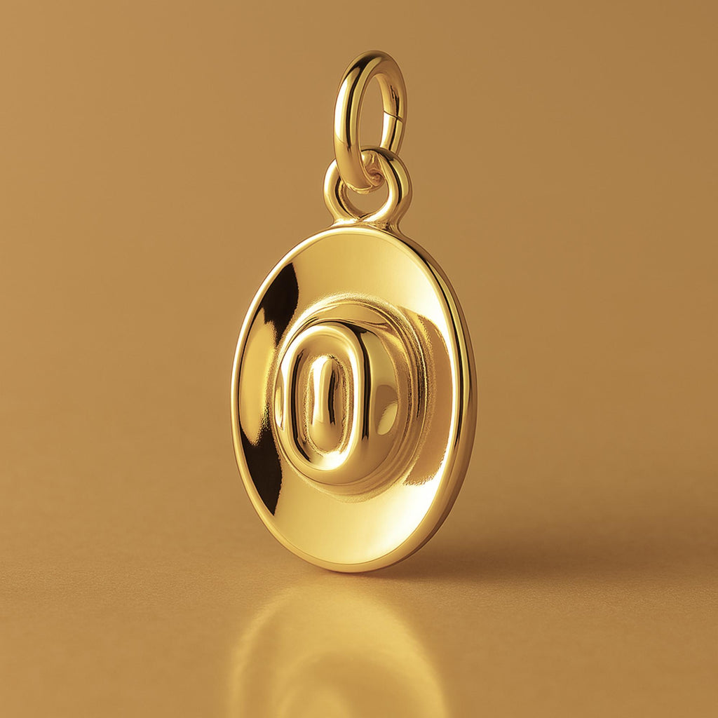 9ct Yellow Gold - Diggers Hat Charm