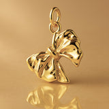 18ct Yellow Gold - Ribbon Bow Charm