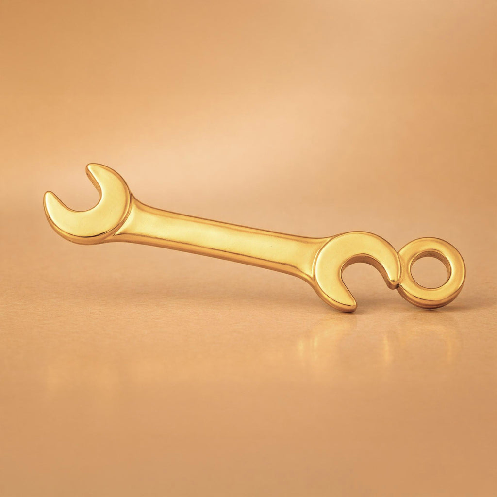 9ct Yellow Gold - Open End Wrench Charm