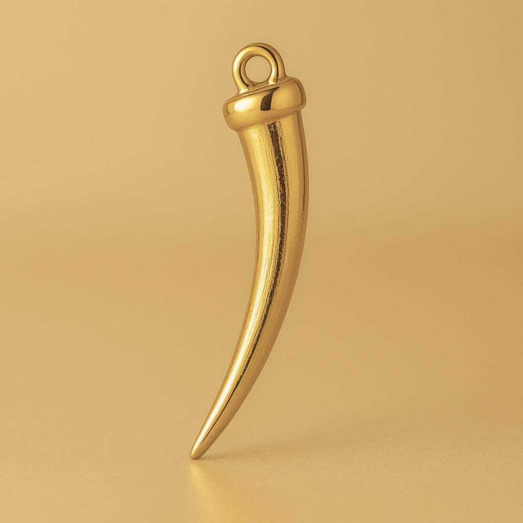 9ct Yellow Gold - Walrus Tusk Charm