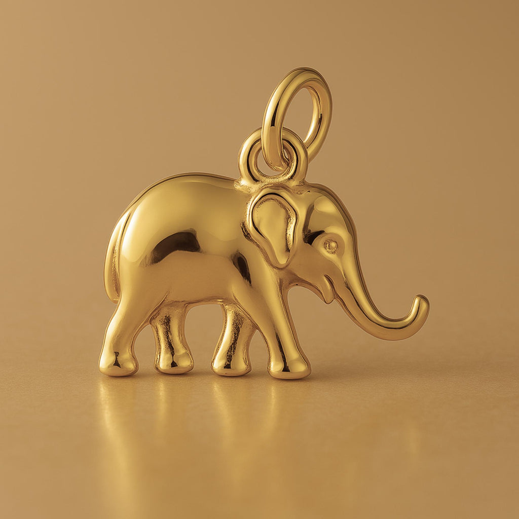 18ct Yellow Gold - Asian Elephant Charm