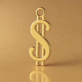 9ct Yellow Gold - Dollar Sign Charm
