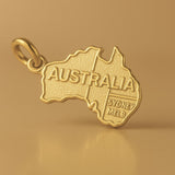 9ct Yellow Gold - Australia Sydney Melbourne Charm