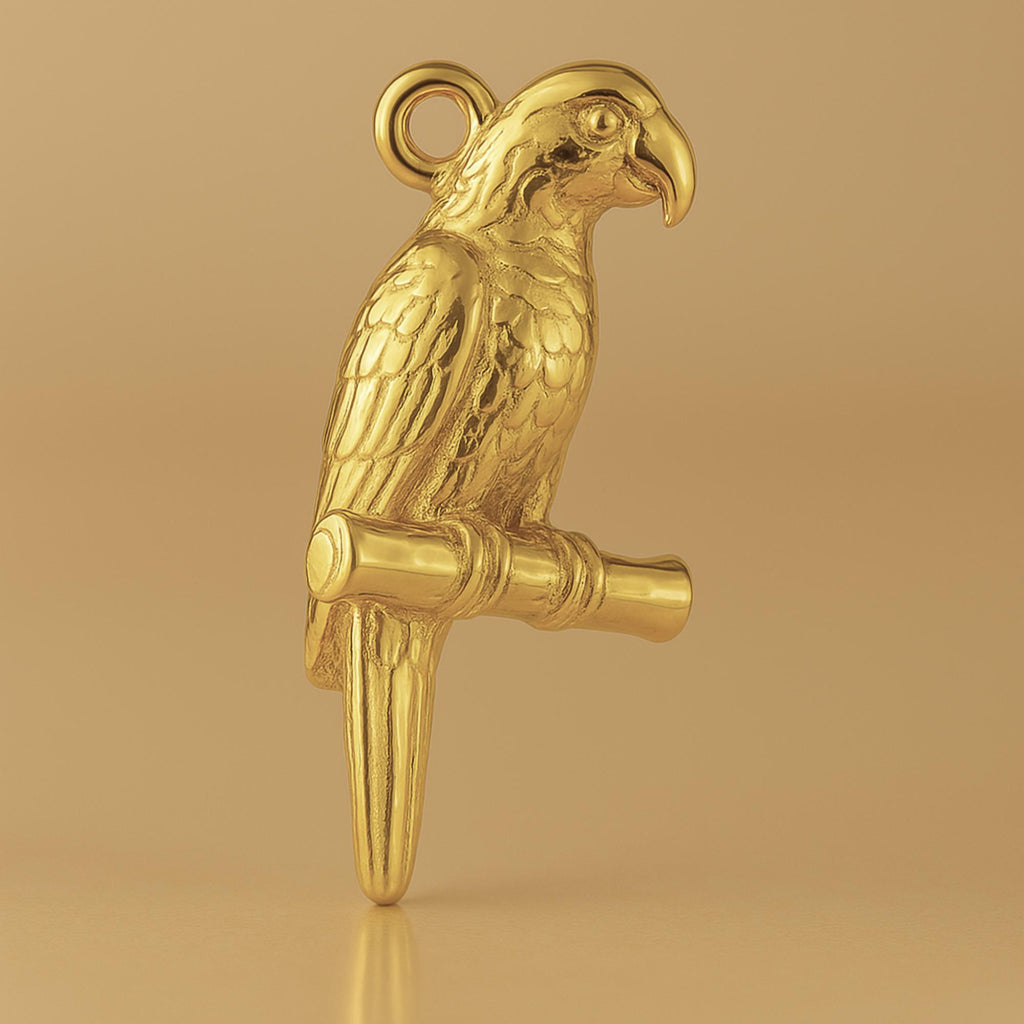 9ct Yellow Gold - Amazon Parrot Charm