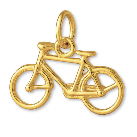 9ct Yellow Gold - Classic Bicycle Charm
