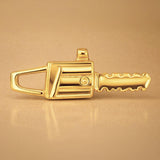 9ct Yellow Gold - Loggers Chainsaw Charm