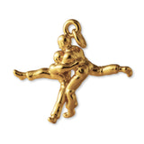 9ct Yellow Gold - Jiu-Jitsu Spar Charm