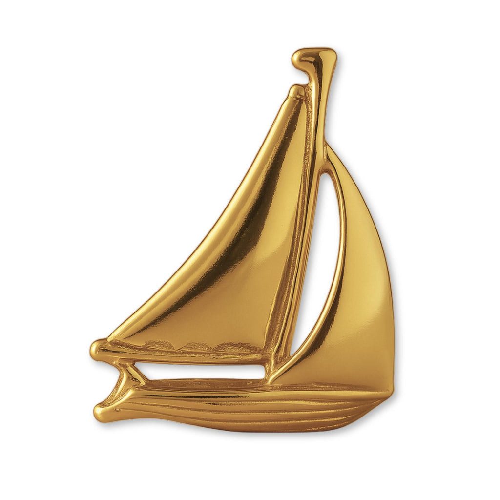 18ct Yellow Gold - Sailing Yacht Charm