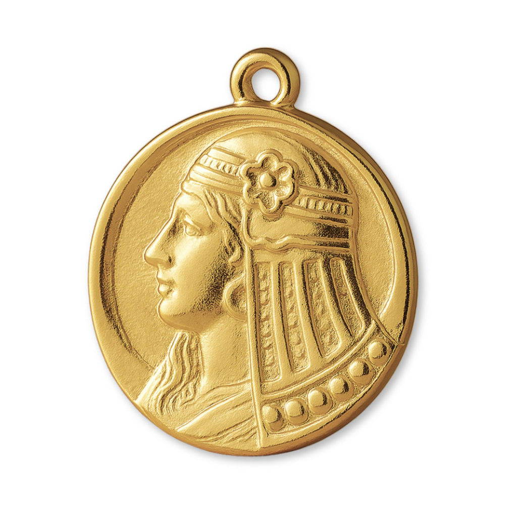 18ct Yellow Gold - Moon Goddess Amulet Charm