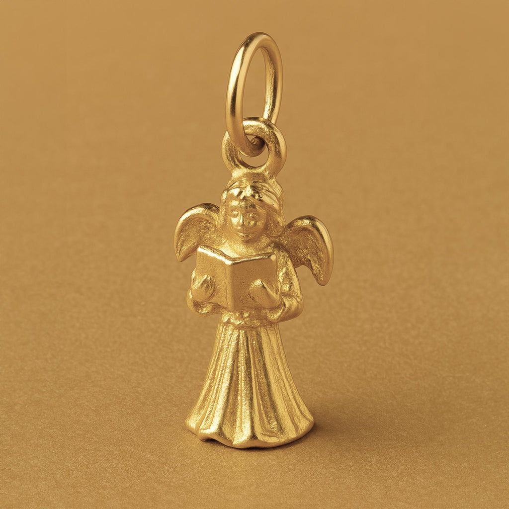 9ct Yellow Gold - Christmas Carol Angel Charm