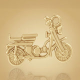 9ct Yellow Gold - Postie Motorbike Charm