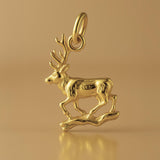 18ct Yellow Gold - Forest Elk Charm