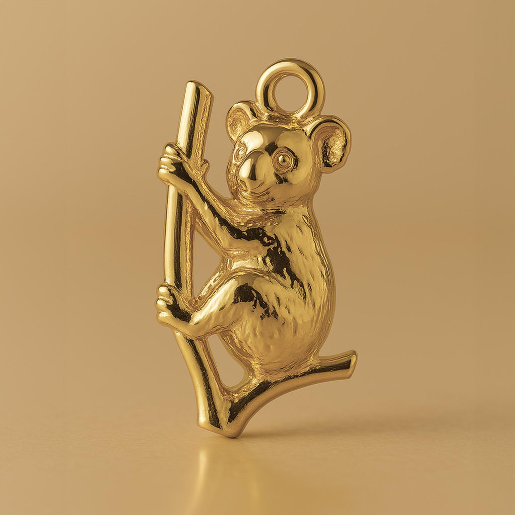 18ct Yellow Gold - Perched Koala Charm