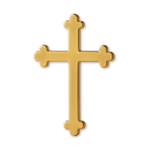 9ct Yellow Gold - Trefoil Crucifix Charm