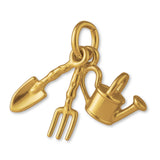 18ct Yellow Gold - Garden Tools Charm