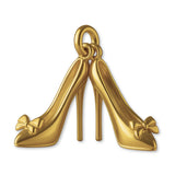 18ct Yellow Gold - Bow Toe Stiletto Pair Charm