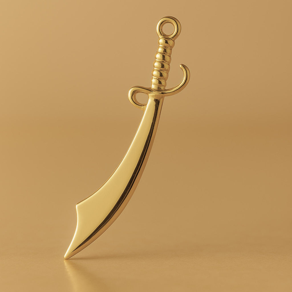 9ct Yellow Gold - Arabian Scimitar Charm