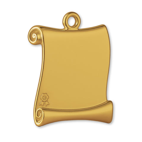 9ct Yellow Gold - Diploma Scroll Charm