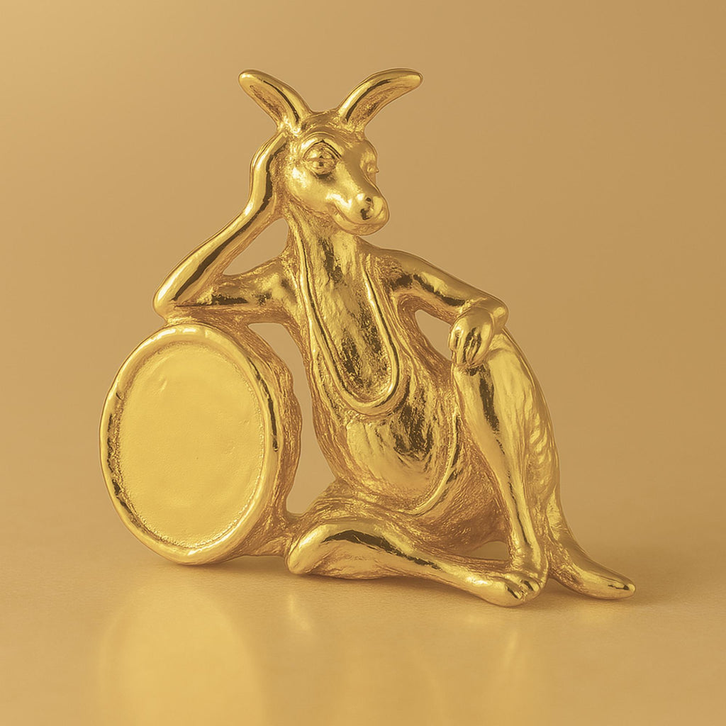 9ct Yellow Gold - Lazy Kangaroo Charm