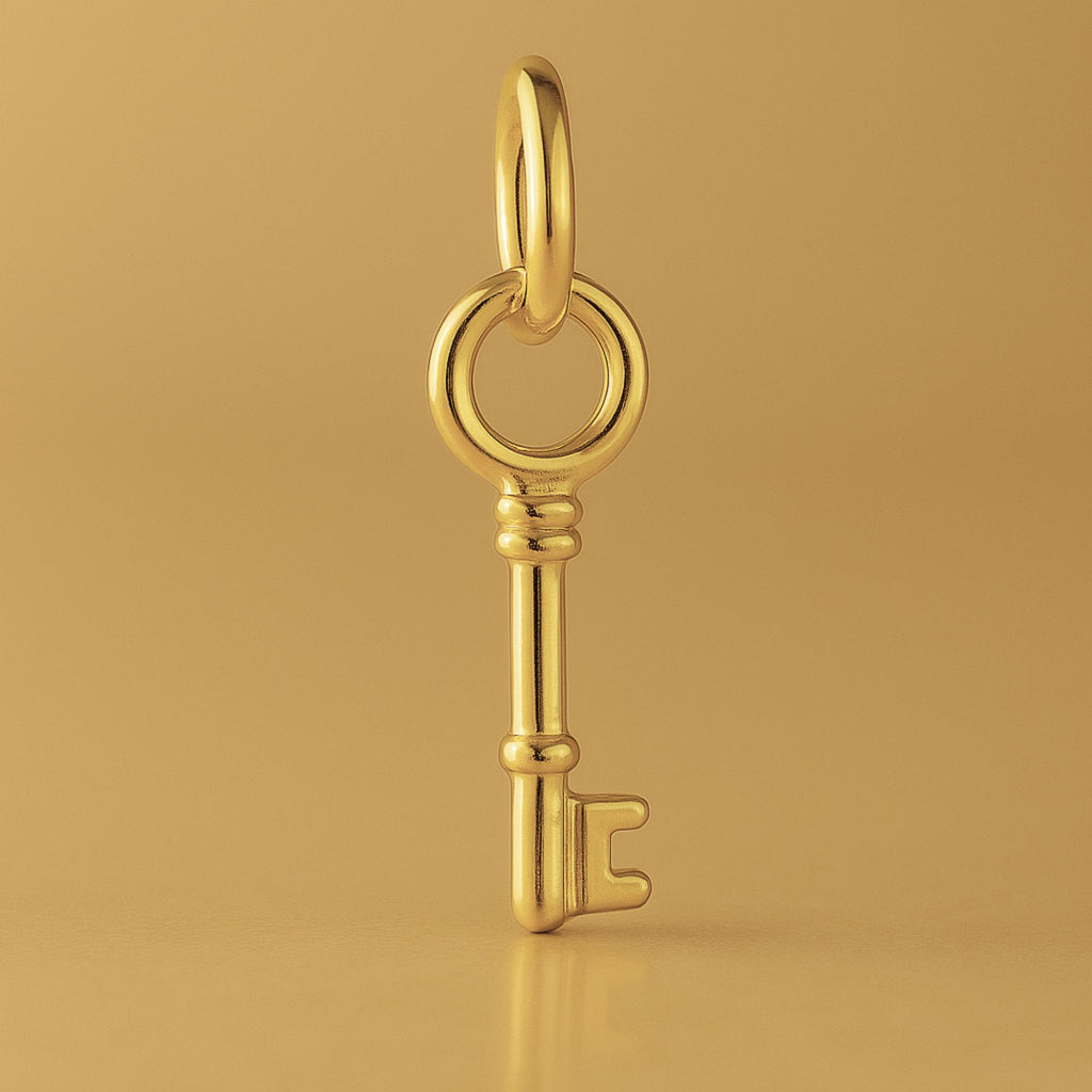 9ct Yellow Gold - Classic Vintage Key Charm