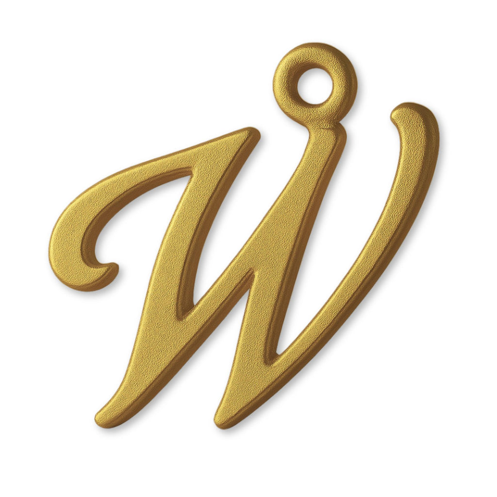 9ct Yellow Gold - Cursive Letter Charm