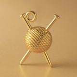 18ct Yellow Gold - Sewing Ball and Yarn Charm