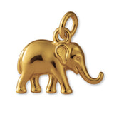 9ct Yellow Gold - Asian Elephant Charm