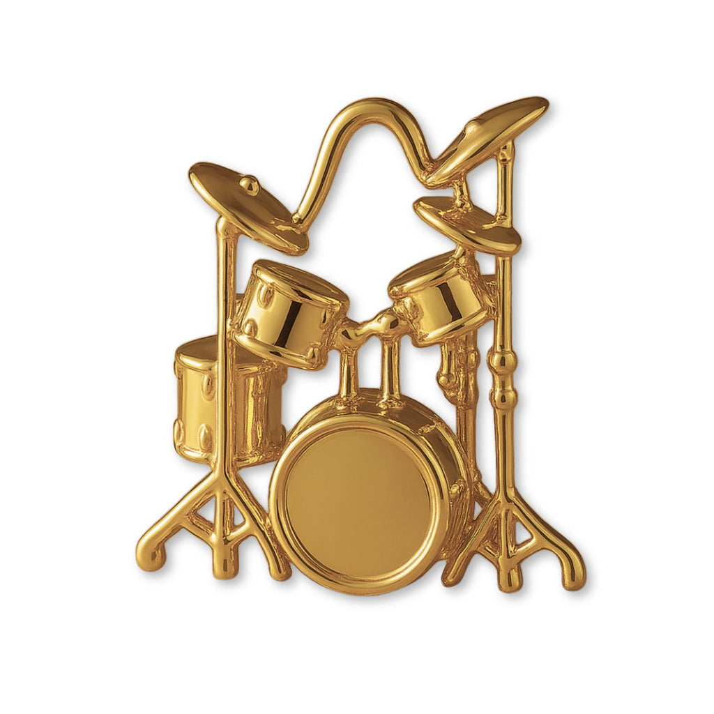 18ct Yellow Gold - Classic Drum Kit Charm