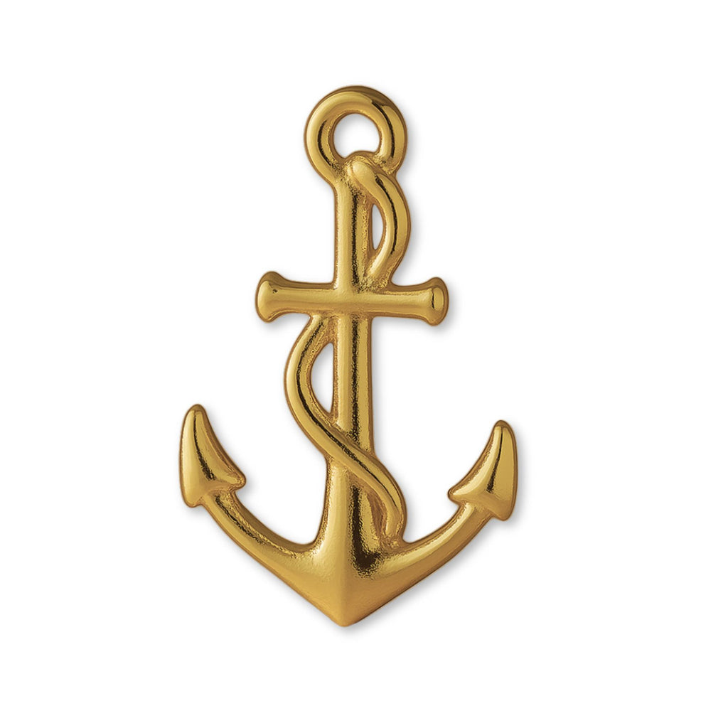 18ct Yellow Gold - Sea Anchor Charm