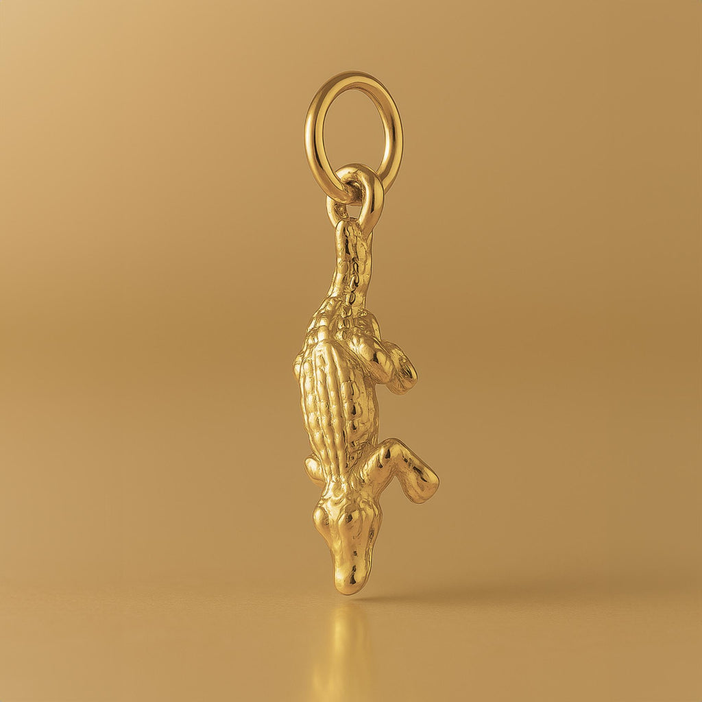 9ct Yellow Gold - Freshwater Crocodile Charm