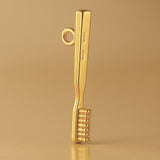 18ct Yellow Gold - Classic Toothbrush Charm