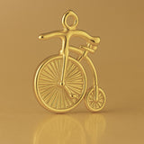 18ct Yellow Gold - Penny Farthing Charm