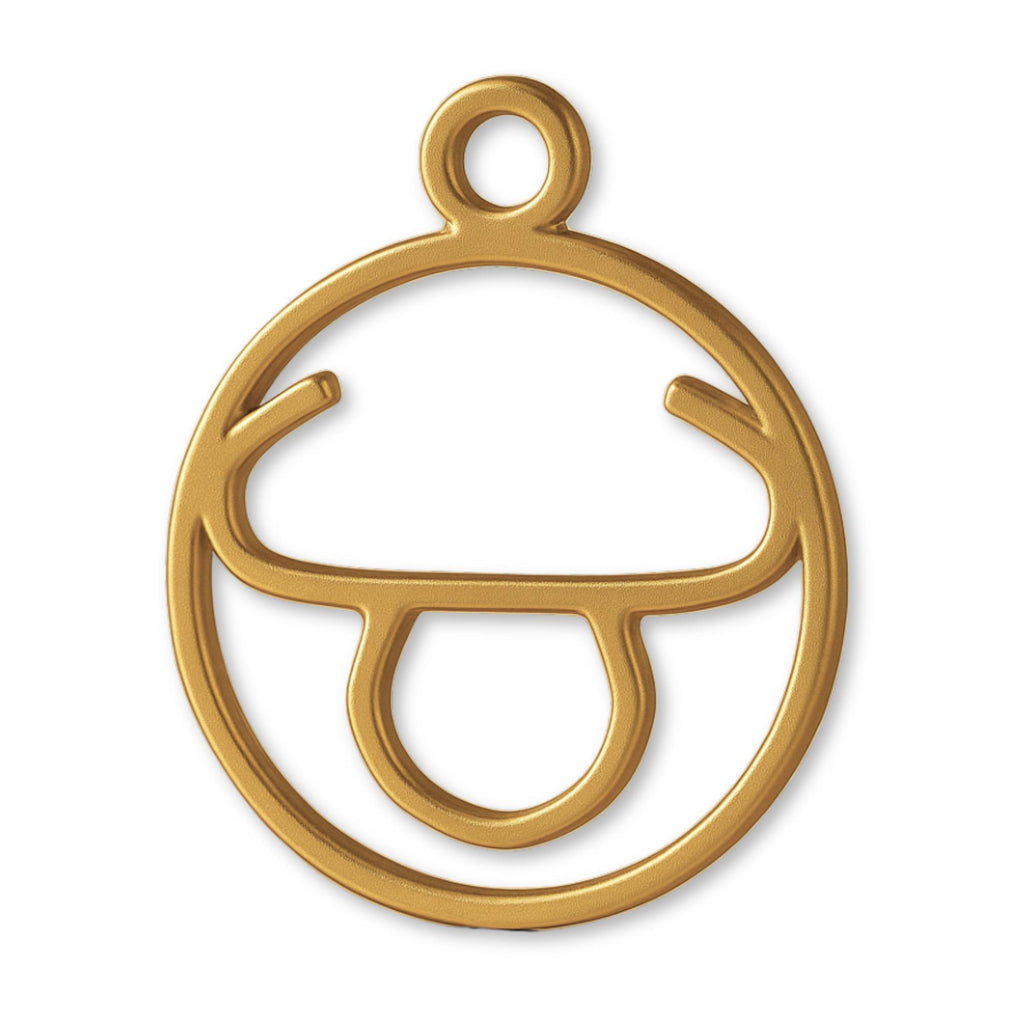 9ct Yellow Gold - Taurus Zodiac Round Charm
