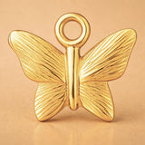 18ct Yellow Gold - Dainty Butterfly Charm