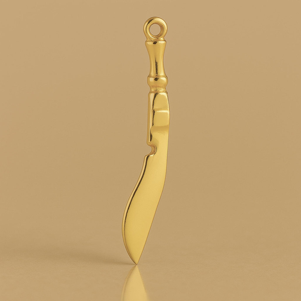 9ct Yellow Gold - Kukri Knife Charm