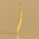 9ct Yellow Gold - Kukri Knife Charm