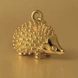 18ct Yellow Gold - Woodland Hedgehog Charm