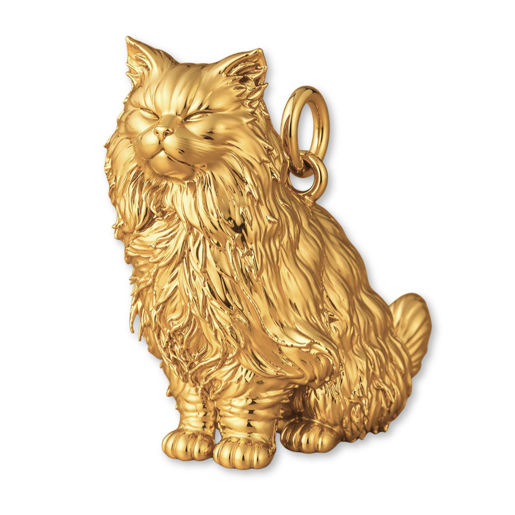 9ct Yellow Gold - Persian Cat Charm