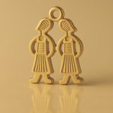 9ct Yellow Gold - Twin Sisters Charm