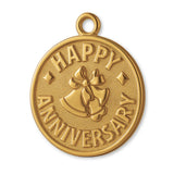 18ct Yellow Gold - Happy Anniversary Amulet Charm