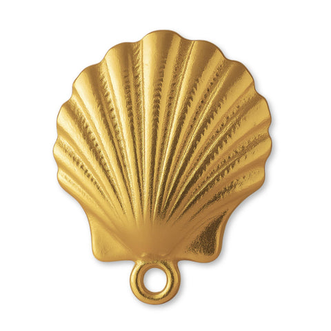 9ct Yellow Gold - Scallop Seashell Charm