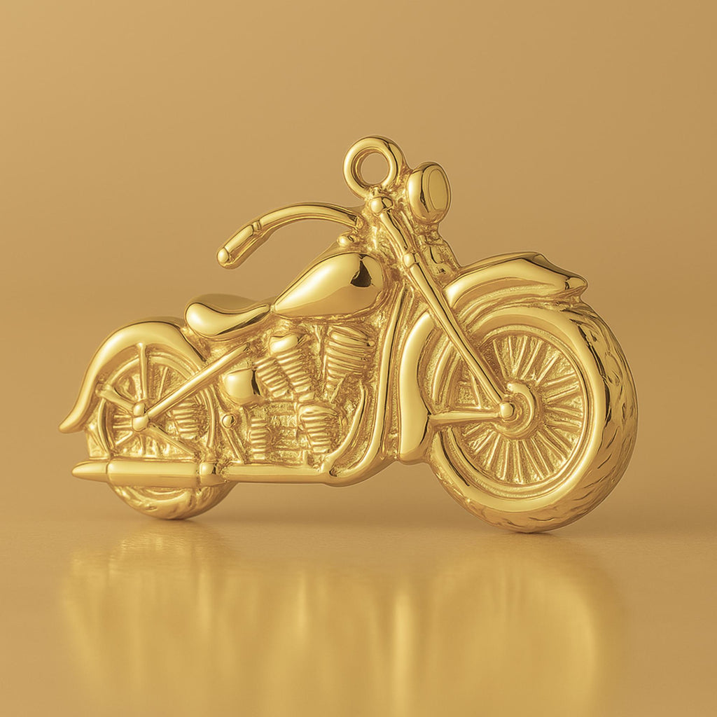 18ct Yellow Gold - Harley Motorbike Charm