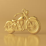 18ct Yellow Gold - Harley Motorbike Charm
