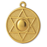 18ct Yellow Gold - Star of David Amulet Charm