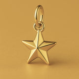 9ct Yellow Gold - North Star Charm