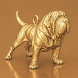9ct Yellow Gold - Mastiff Dog Charm