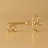 18ct Yellow Gold - Lovers Key Charm