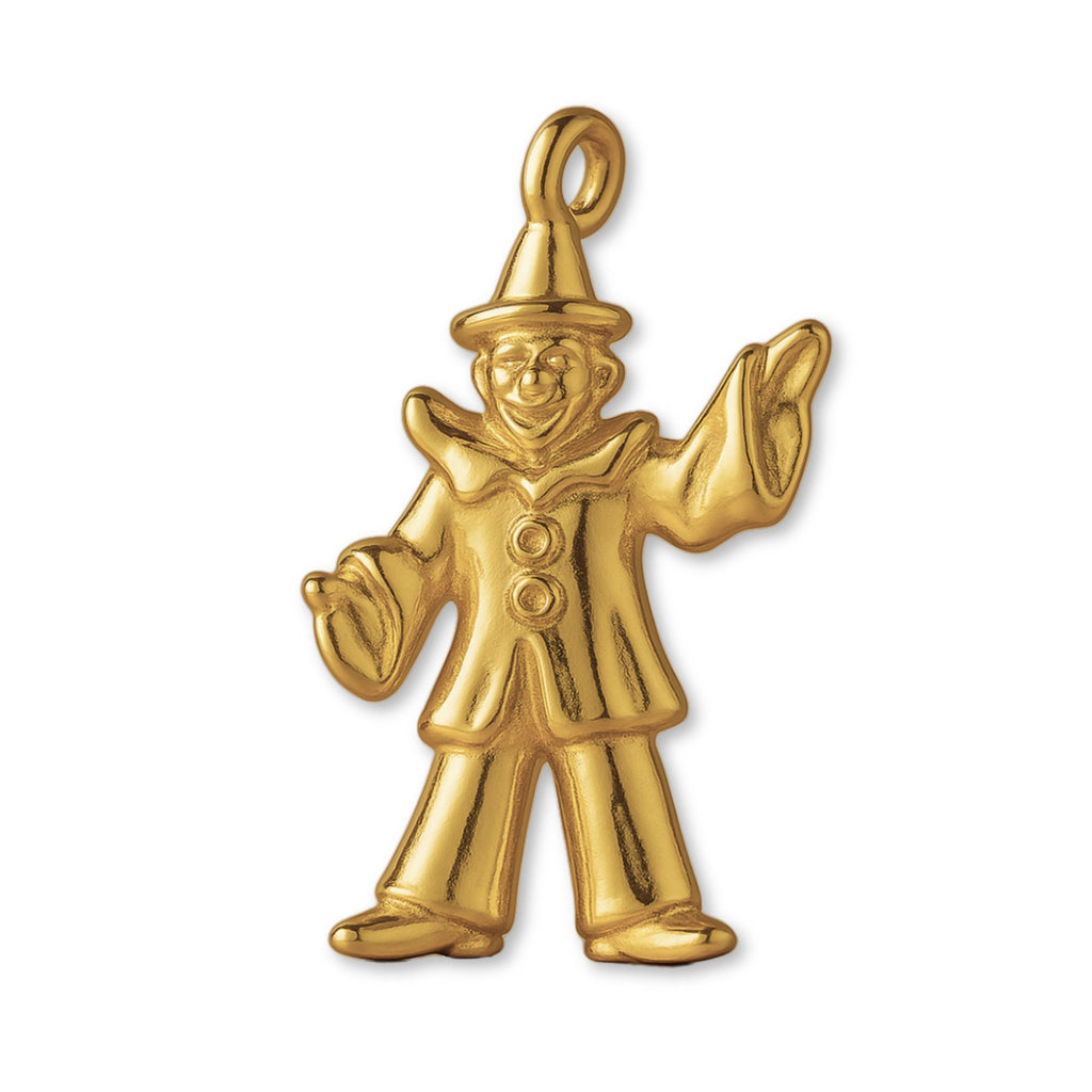 9ct Yellow Gold - Juggling Clown Charm