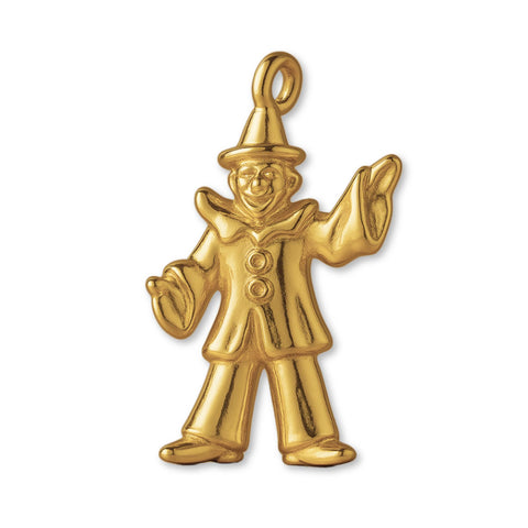9ct Yellow Gold - Juggling Clown Charm